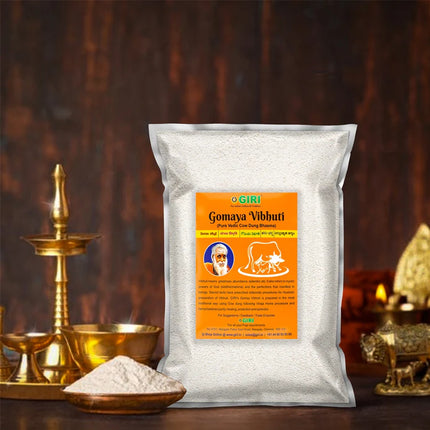 Giri Gomaya Vibhuti – Ceniza Sagrada (Bhasma / Thiruneeru) para Pooja