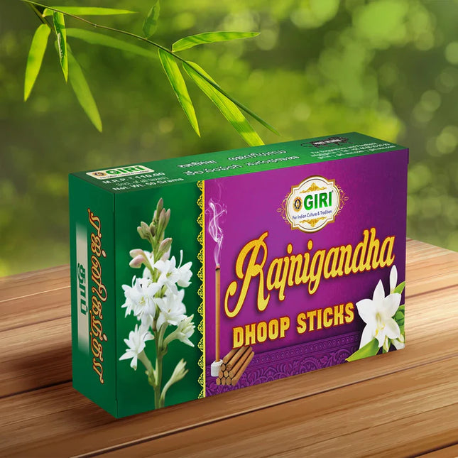 Giri Dhoop Sticks Rajnigandha – Incienso Sambrani / Dhoop Batti para Pooja