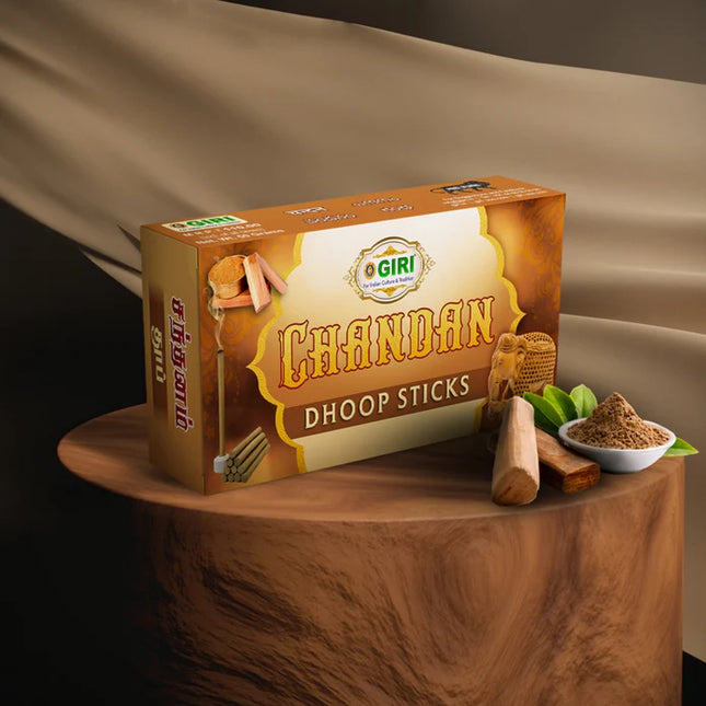 Giri Dhoop Sticks Chandan – Incienso Sambrani / Dhoop Batti para Pooja
