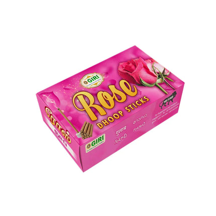 Giri Dhoop Sticks Rose – Incienso Sambrani / Dhoop Batti para Pooja