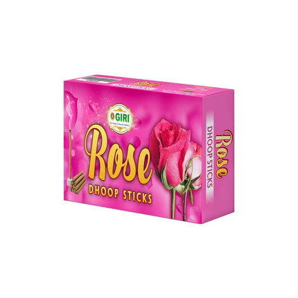 Giri Dhoop Sticks Rose – Incienso Sambrani / Dhoop Batti para Pooja