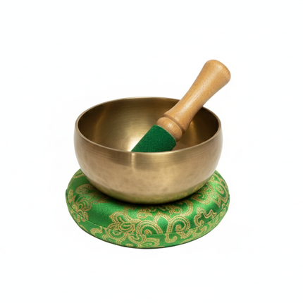 Cuenco Tibetano Dorado – Nota Fa (F) – Chakra del Corazón (Anahata)