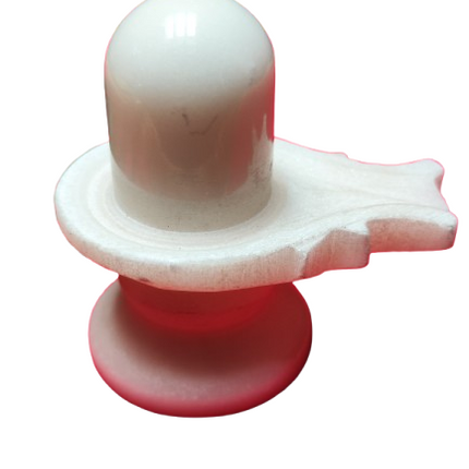Shivalingam de Mármol Blanco
