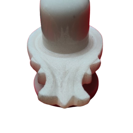 Shivalingam de Mármol Blanco