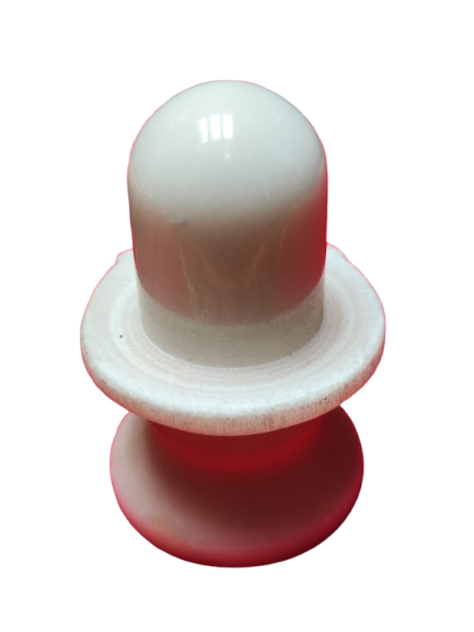 Shivalingam de Mármol Blanco