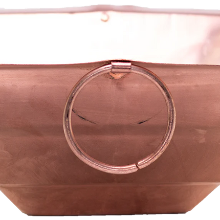Cobre Havan Kund Pequeño con soporte
