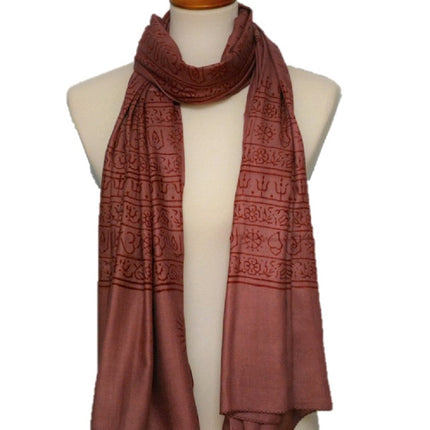 OM Yoga Meditation Mantra Prayer Shawl - Large