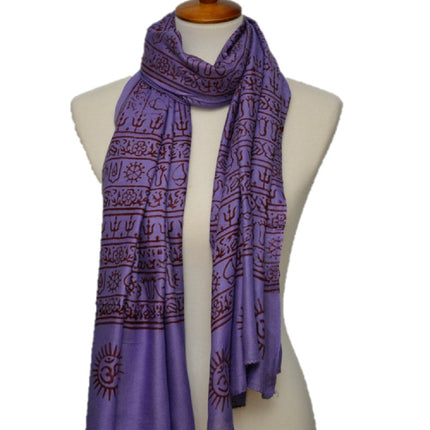 OM Yoga Meditation Mantra Prayer Shawl - Large