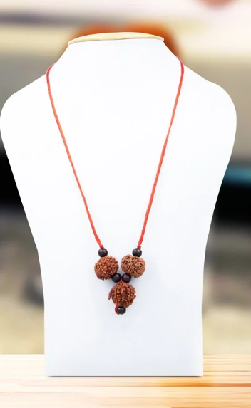 Rudraksha Kavach Shivshakti – Amuleto Espiritual de Rudraksha | 2,5 pulgadas