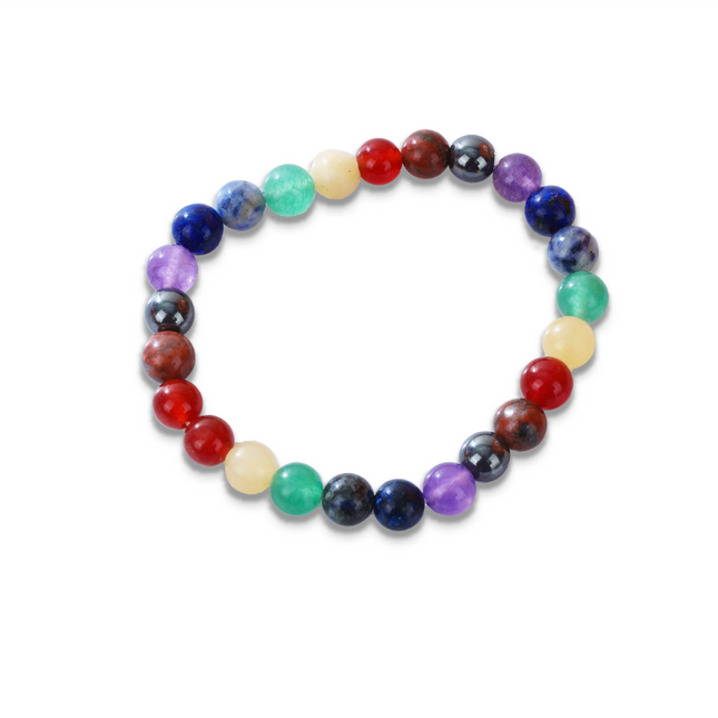 Pulsera de los 7 Chakras con Piedras Semipreciosas