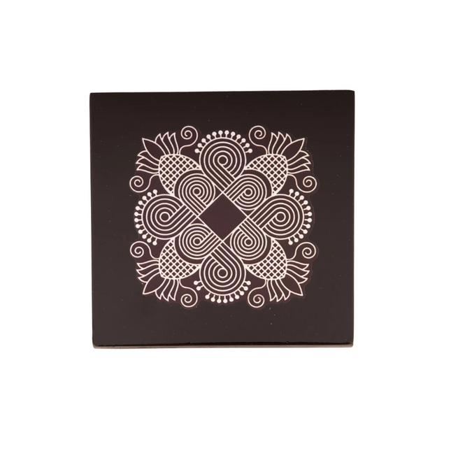 Manai Palagai 1,25 × 4 × 4 pulgadas – Chowki de Puja de Madera para Ídolos y Ofrendas