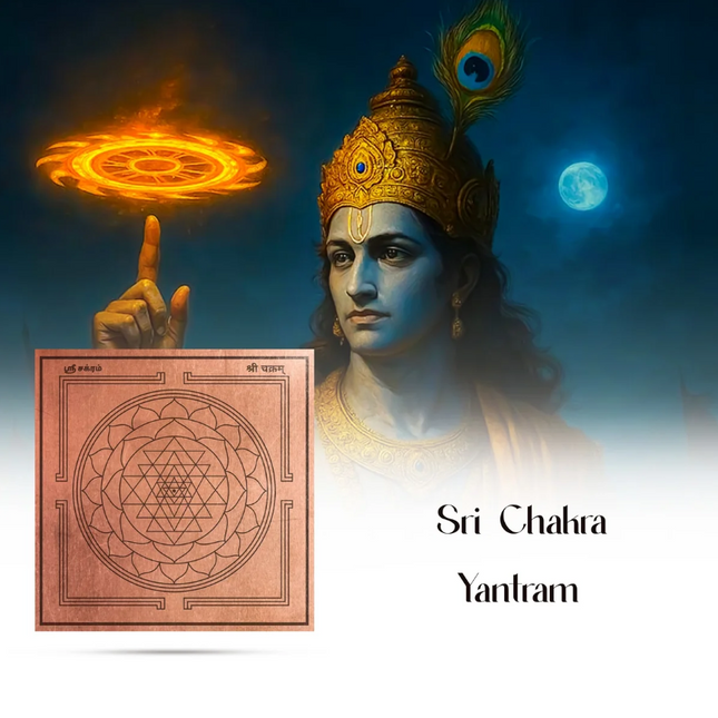 Shri Chakra Yantra de Cobre – Sri Yantra 3 × 3 Pulgadas