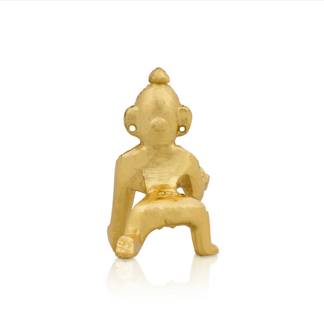 Krishna Bebé Gateando – Murti de Krishna en Latón 2 × 1,5 pulgadas
