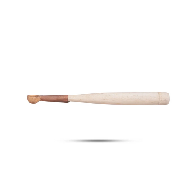 Cuchara Havan de Madera y Cobre de 8 pulgadas para Homa y Puja