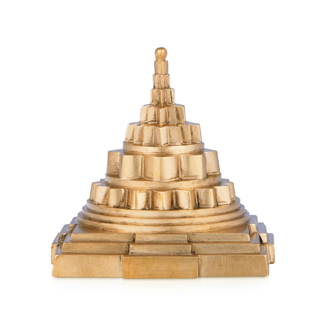 Maha Meru Panchaloham 3 × 3 pulgadas | Sri Yantra Tridimensional