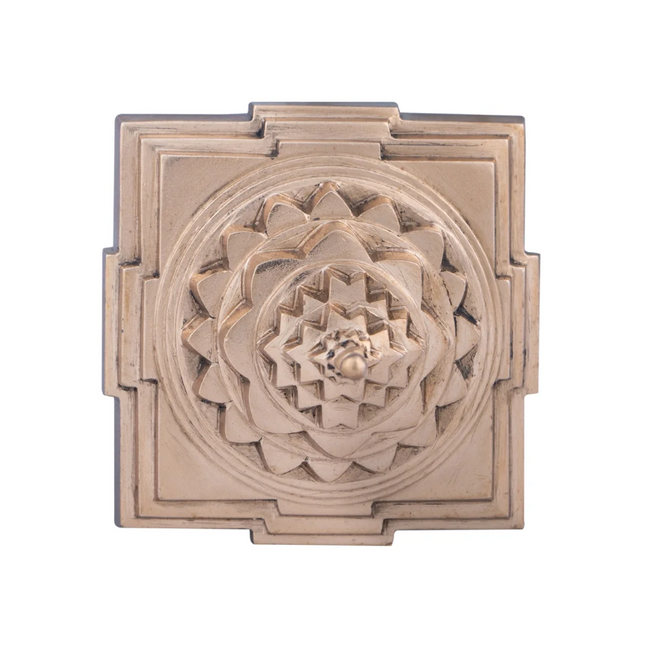 Maha Meru Panchaloha Sri Chakra Yantra – 2 × 2 pulgadas
