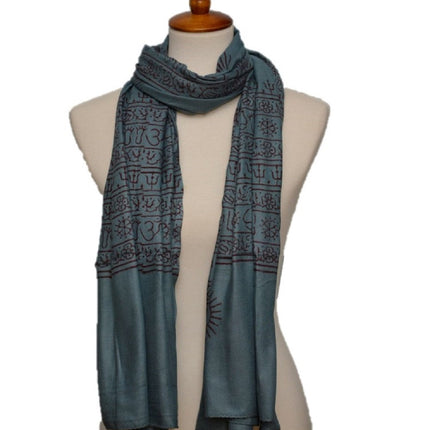 OM Yoga Meditation Mantra Prayer Shawl - Large