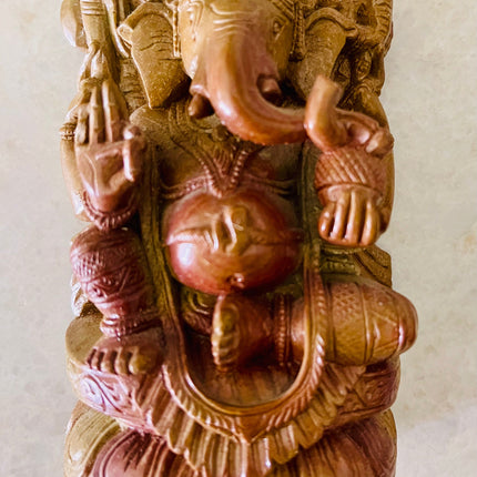 Handcrafted Sculpture Soapstone Elephant Head God Ganesha - Small