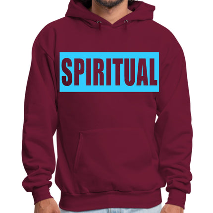 Mens Graphic Hoodie Spiritual Light Blue Print-6