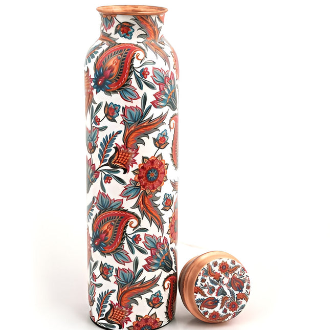 Botella de Cobre Pintada