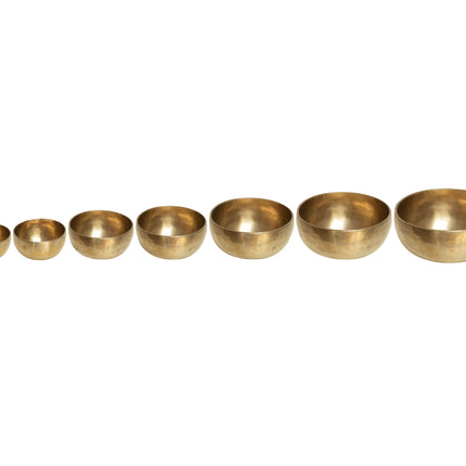 Set de 7 Cuencos Tibetanos Dorados – Chakra Sound Healing